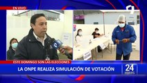 Elecciones 2022: ONPE realiza simulación de votación