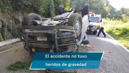 Vuelca convoy de la Marina que escoltaba a Indira Vizcaíno, gobernadora de Colima