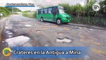 Se forman cráteres y no en la luna, ¡en Coatzacoalcos!