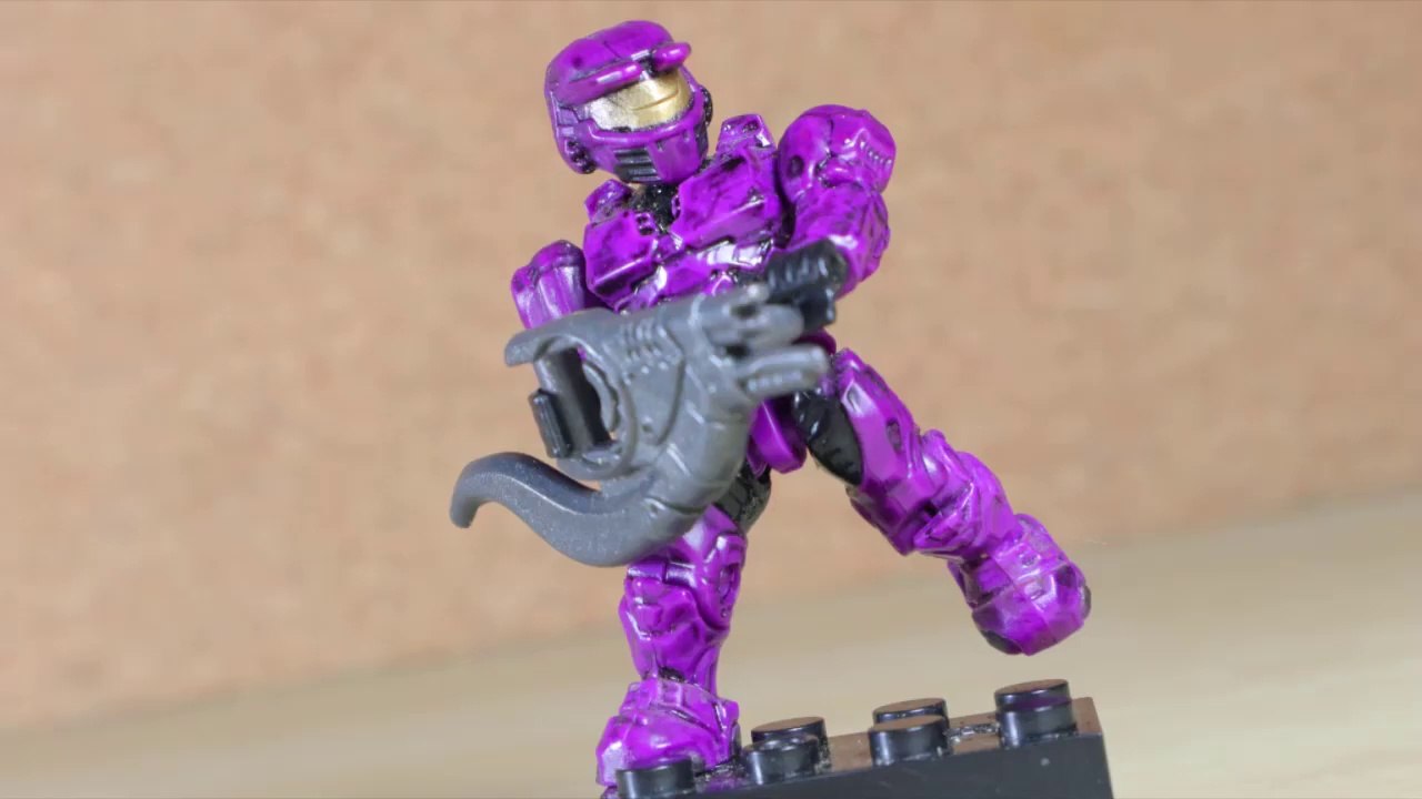  Mega Bloks HALO: Mystery Pack Series #2: UNSC Spartan (Purple) || DOOM Construx Review