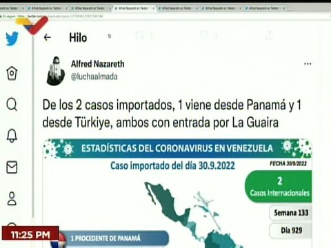 COVID-19 | Venezuela registró 41 casos comunitarios, 2 importados y 538.128 personas recuperadas
