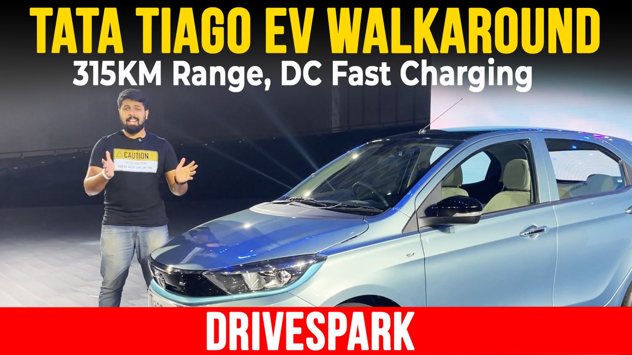 Tata Tiago EV Walkaround | 315KM Claimed Range | Rs 8.46 Lakh | Drive Modes, Charging & More