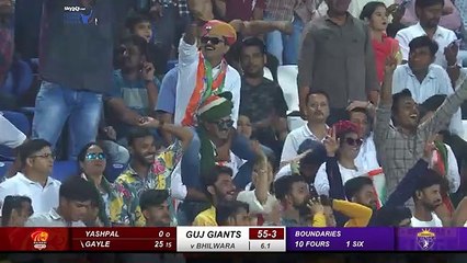 Gayle storm in Jodhpur | Bhilwara Kings beat Gujarat & book place in Legends League Cricket playoffs