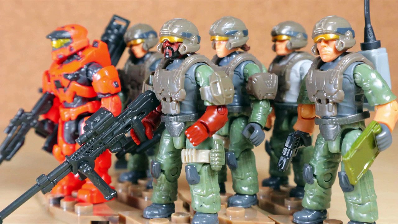  Mega Construx HALO: UNSC Marine Platoon Pack || DOOM Construx Review