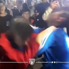 Muşspor ekibi galibiyeti böyle kutladı