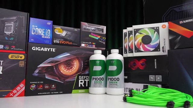 $3400 RAZER LIQUID COOLINGPC BUILD / INTEL I9-10900KF / GIGABYTE RTX 3080 / ROG STRIX Z490-I / RAZER