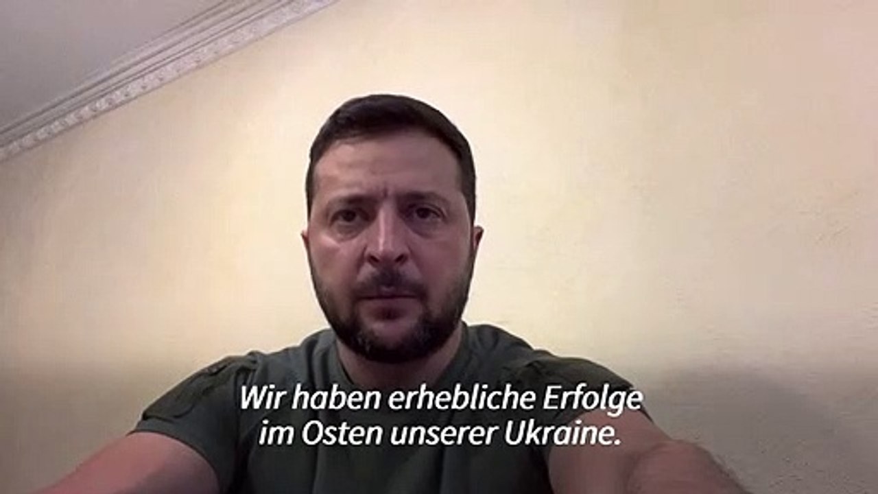 Selenskyj vermeldet 'erhebliche Erfolge' bei Gegenoffensive