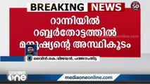 പത്തനംതിട്ട റാന്നിയില്‍ റബ്ബർ തോട്ടത്തിൽ മനുഷ്യന്‍റെ അസ്ഥികൂടം കണ്ടെത്തി