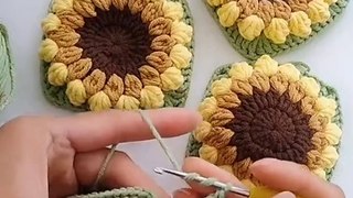 Crochet Sunflower | Crochet Flower Pattern | World Of Crochet