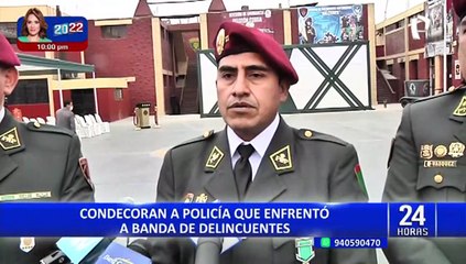 Mininter condecora a valeroso policía que se enfrentó a delincuentes en Surquillo