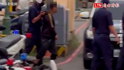 逃逸移工甩警飛車闖紅燈 900障礙翻牆沒過GG了(讀者提供)