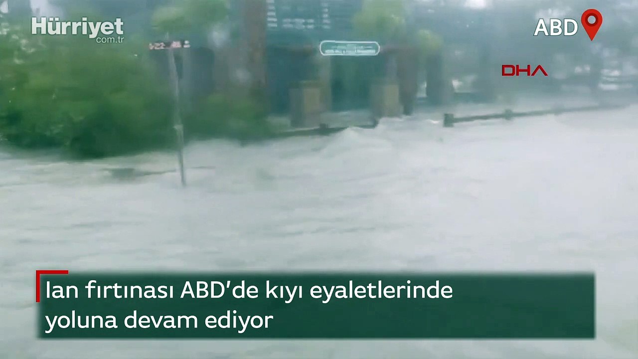 Ian fırtınası ABD'de kıyı eyaletlerinde yoluna devam ediyor