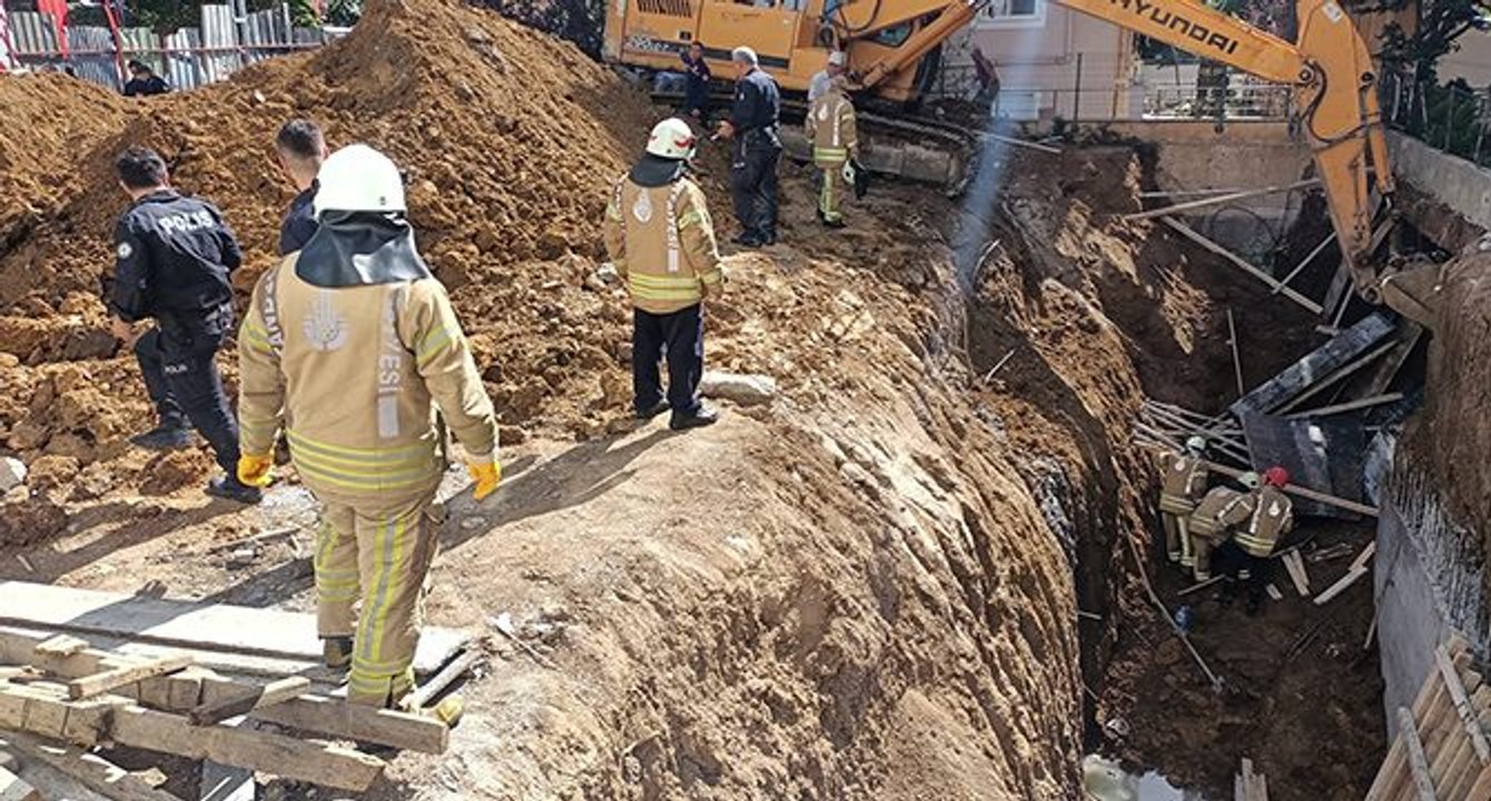 Maltepe’de inşaat alanında göçük