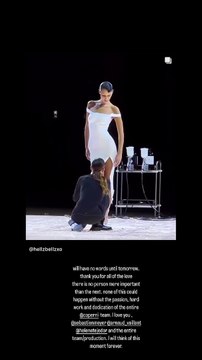 Je penserai à ce moment pour toujours : Bella Hadid émue après avoir défilé seins nus pour Coperni