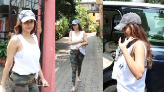 Malaika Arora Gym के बाहर दिखीं थकी हुईं, Actress भागी जल्दी में, video viral ! | FilmiBeat