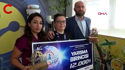 Dedesinin tarim yapmasina çözüm için ürettiği proje ile teknofest'te 1'inci oldu