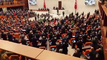 AKP, MHP ve İYİ Parti TBMM'de Cumhurbaşkanı Erdoğan’ı ayakta karşıladı