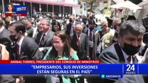 Aníbal Torres: “Empresarios, sus inversiones están seguras en el país”