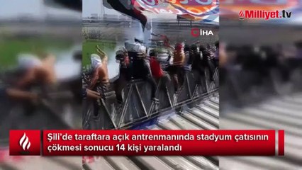 Şili’de stadyumunun çatısı çöktü: 14 yaralı