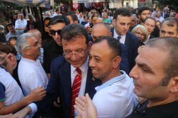 İBB BAŞKANI İMAMOĞLU, ORDU'DA ESNAFI ZİYARET ETTİ