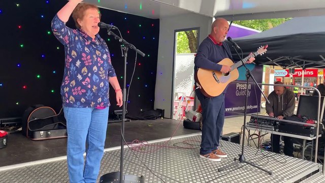 Enough is Enough protest at Preston Flag Market