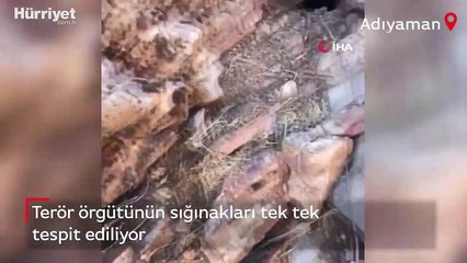 Terör örgütünün sığınakları tek tek tespit ediliyor