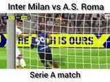 Inter Milan vs A.S. Roma serie A match.