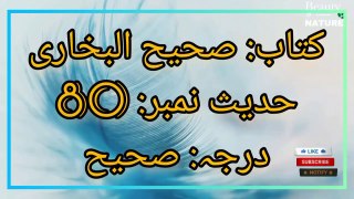 Sahih Bukhari Hadees No.80 _ Hadees Nabvi in Urdu _ Bukhari Hadees _ Beauty of NatureAR