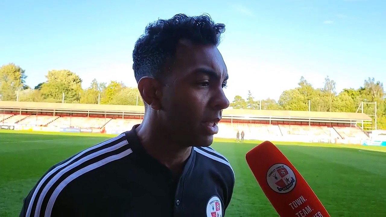 Crawley Town boss Kevin Betsy after 2-1 defeat to Stevenage