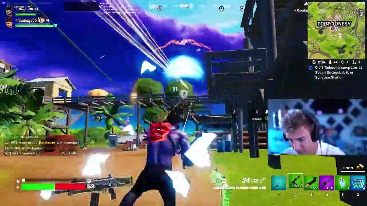 Playing Fortnite on EXTREME Mode..