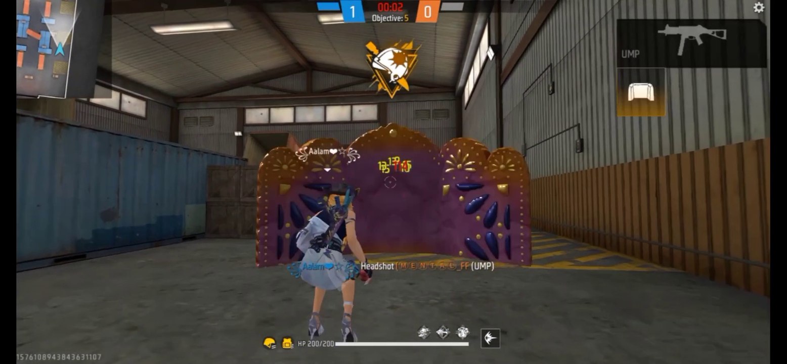 Free fire || Lone wolf mode op gameplay 1vs1 ||  free fire op headshot