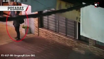 Robó, lo grabaron las cámaras y terminó detenido