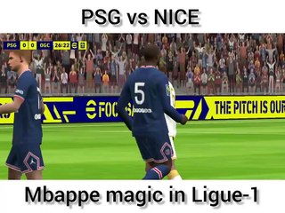 PSG vs Nice  Ligue-1. Mbappe the flash.