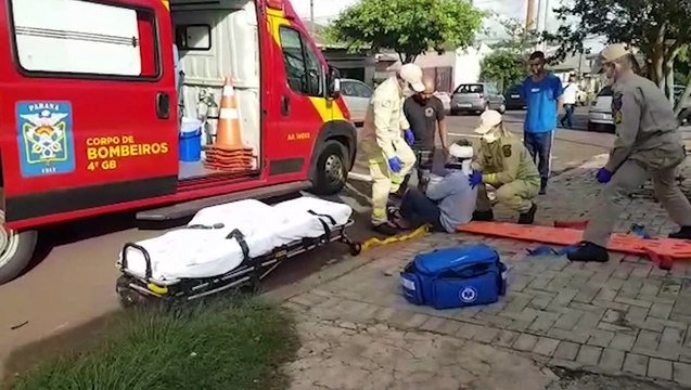 Homem fica ferido ao sofrer queda no Bairro Santa Felicidade