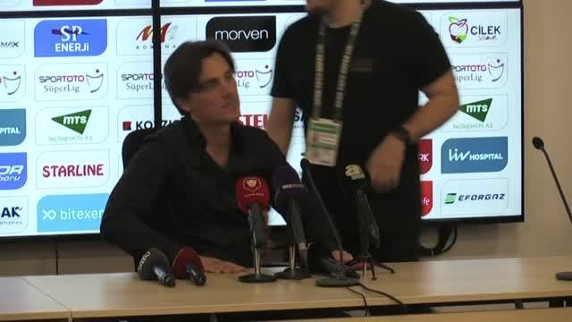 Adana haber! Adana Demirspor - Galatasaray maçının ardından - Vincenzo Montella