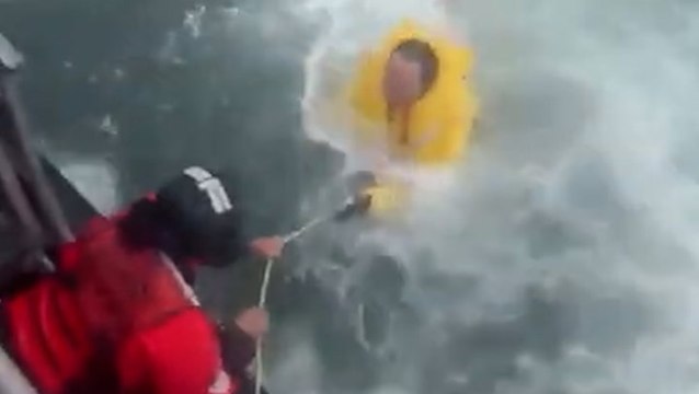 Coast Guard rescues multiple people from rough seas caused by Ian