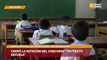 Cerró la votación del concurso "Fruteá tu escuela"