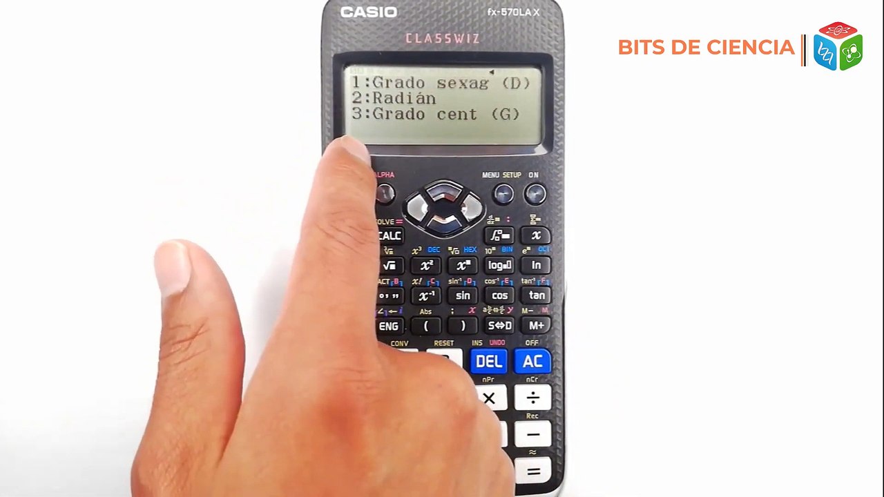 CONVERTIR GRADOS, RADIANES y GRADIANES en CALCULADORA Casio CLASSWIZZ