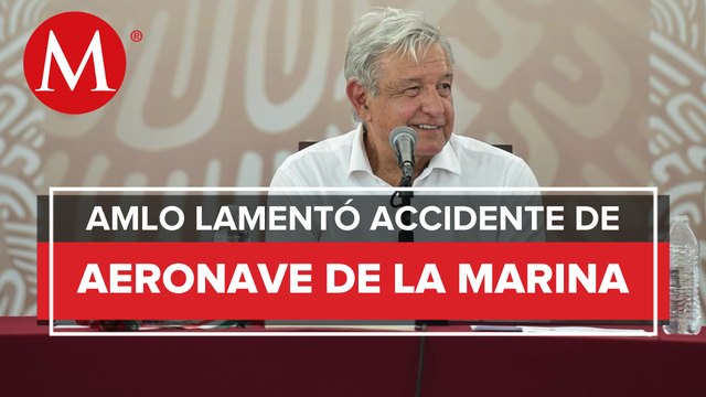 AMLO envía condolencias a familias de los fallecidos tras desplome de helicóptero en Tabasco