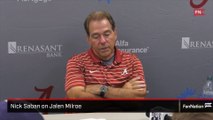 Nick Saban on Jalen Milroe