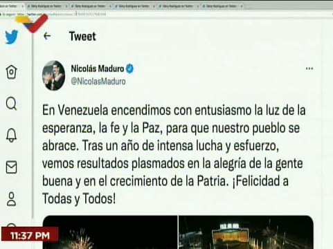 Pdte. Maduro envía mensaje al pueblo venezolano por el inicio de la temporada navideña 2022