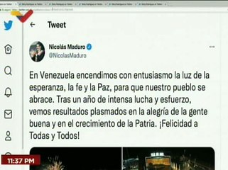 Pdte. Maduro envía mensaje al pueblo venezolano por el inicio de la temporada navideña 2022