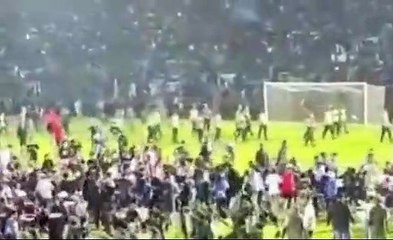 At least 127 Indonesian football fans are feared dead and scores more are hurt after