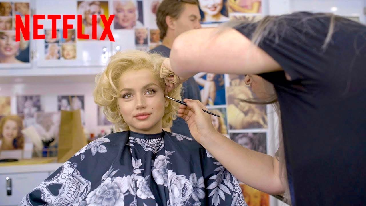 Ana de Armas: Makeup Time Lapse | Ana Becomes Marilyn Monroe - Netflix