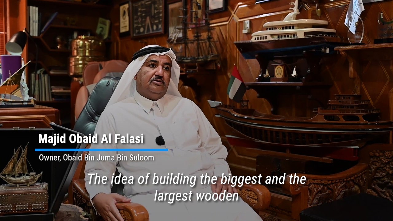 Majid Obaid Al Falasi explains the idea behind The Obaid dhow - video ...