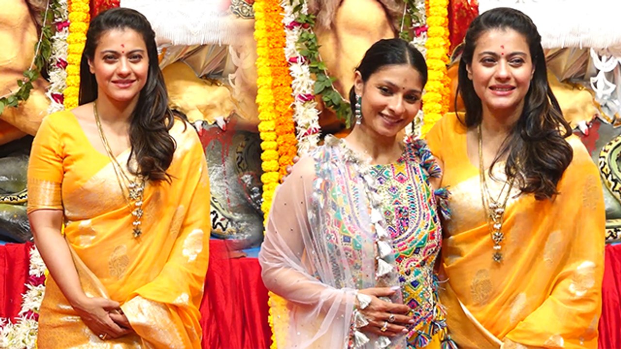Durga Pooja 2022: Kajol Sister Tanisha Mukherjee के साथ Durga Puja Video Viral | *Entertainment