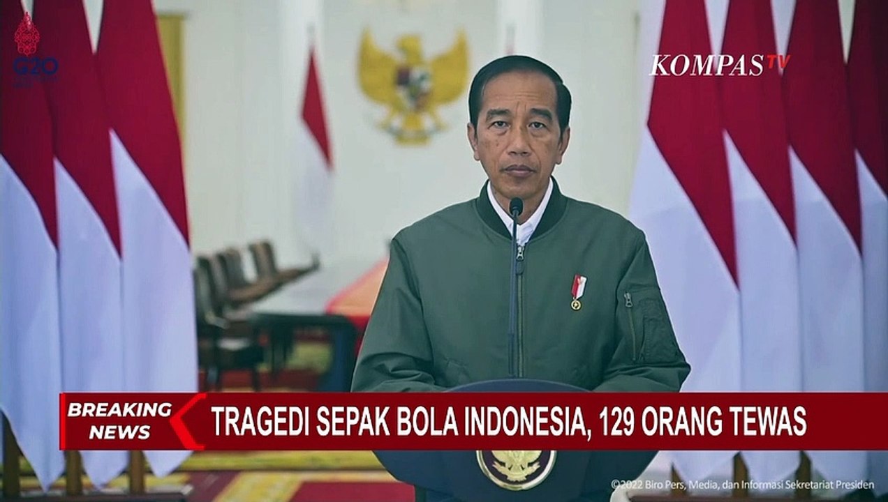 Jokowi Perintahkan Kapolri Usut Tuntas Tragedi Stadion Kanjuruhan dan Liga Satu Dihentikan Sementara