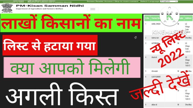 Pm kisan beneficiary list kaise check kare । How to check beneficiary list pm kisan । Pm kisan