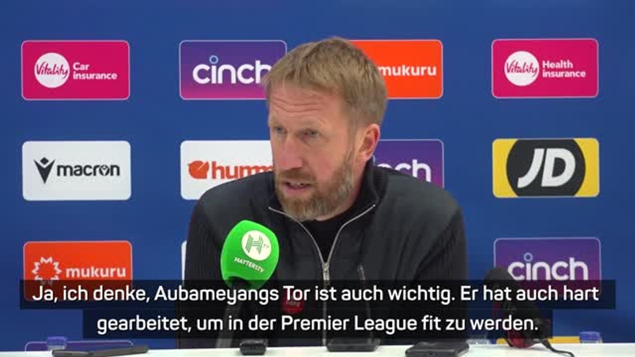 Potter: 'Aubameyang hat hart gearbeitet'