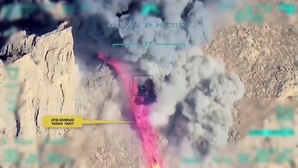 MSB o görüntüleri yayınladı! 23 terörist böyle havaya uçuruldu